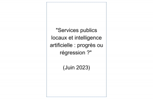 Francis MALLOL (SP 1972) &quot;Services publics locaux et intelligence artificielle : progrès ou régression ?&quot;